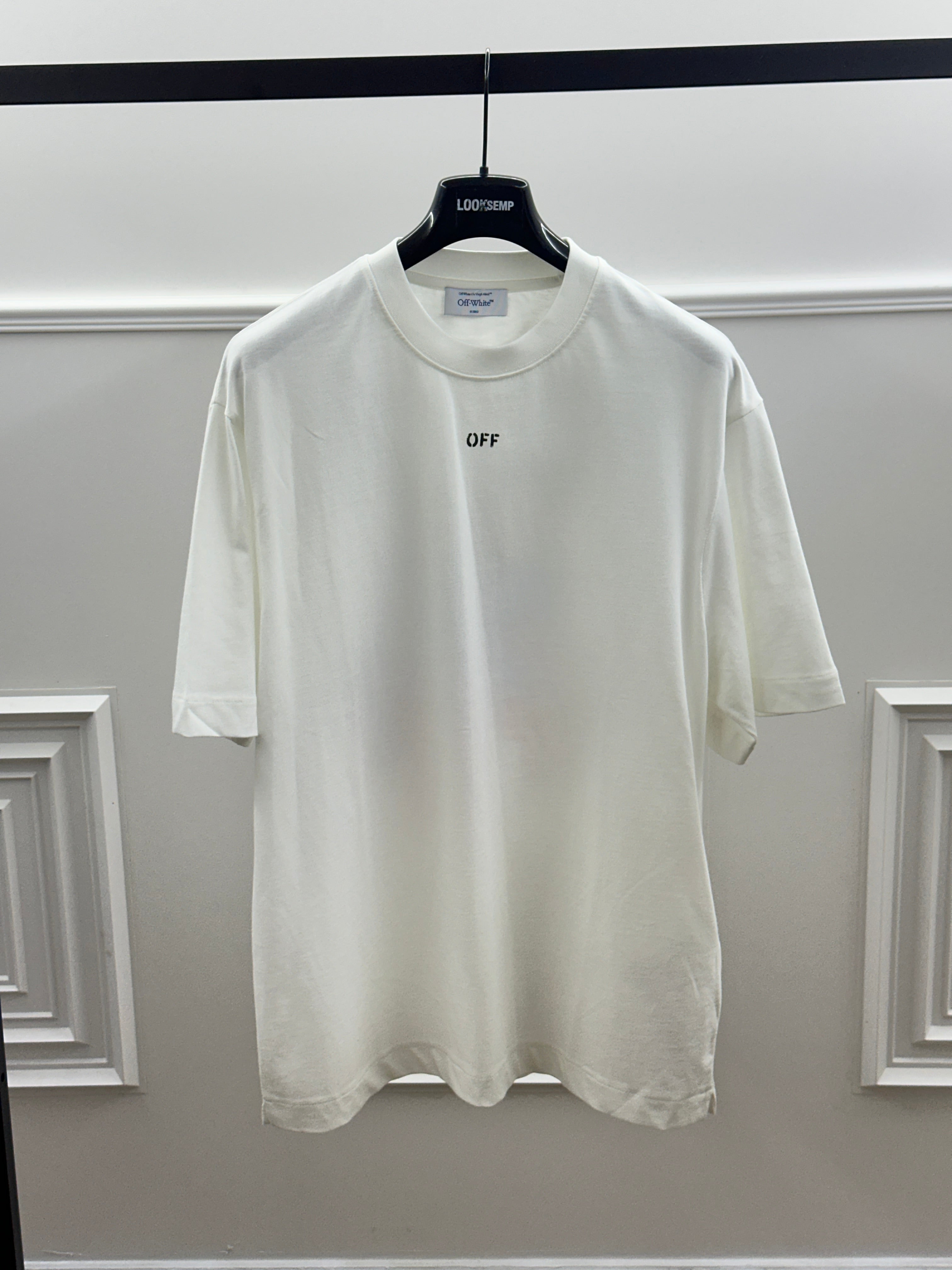 OFF-WHITE™ Arrows Rap Graphic T-Shirt White Black Streetwear Edition