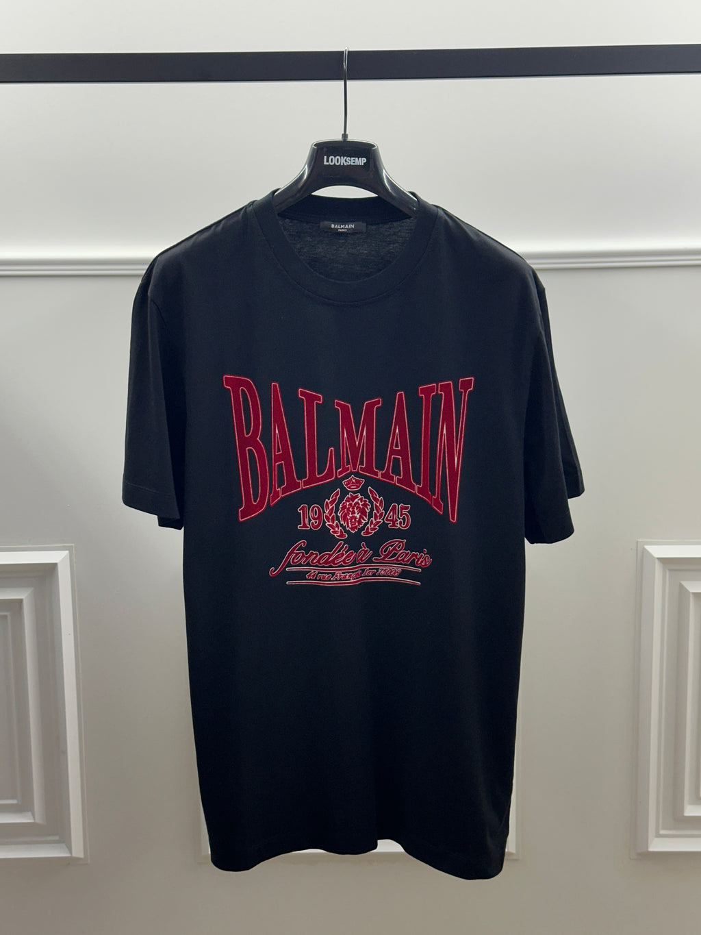 T-shirt Balmain Paris Black/Red Logo