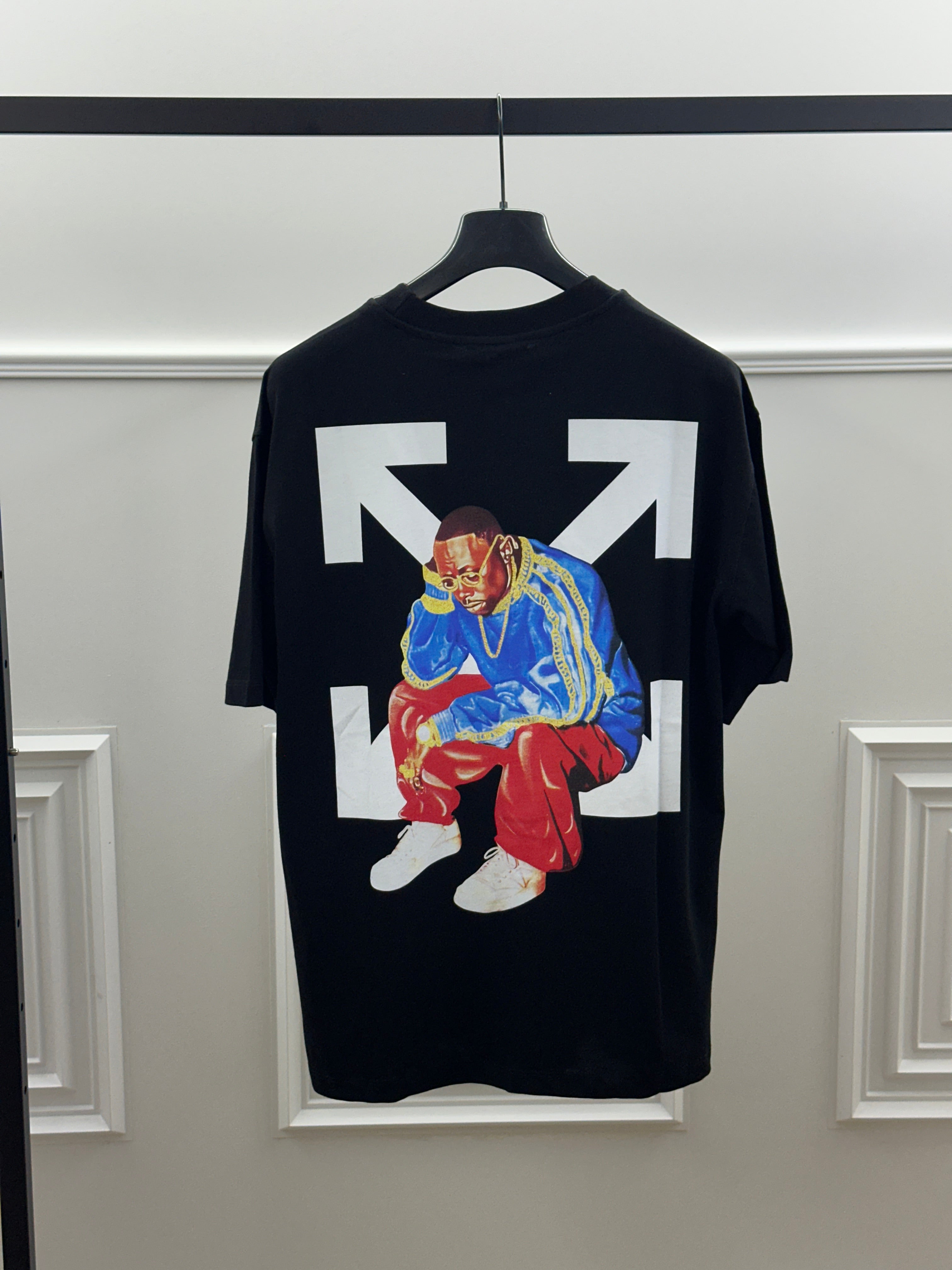 OFF-WHITE™ Arrows Rap Graphic T-Shirt Black White Streetwear Edition