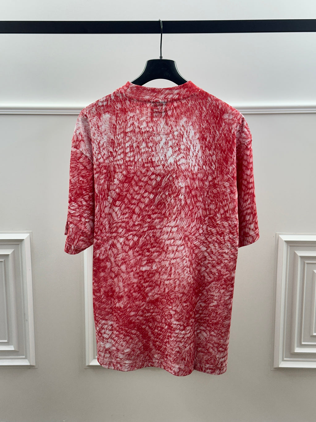 Balenciaga x NBA T-Shirt Red Pattern Oversize