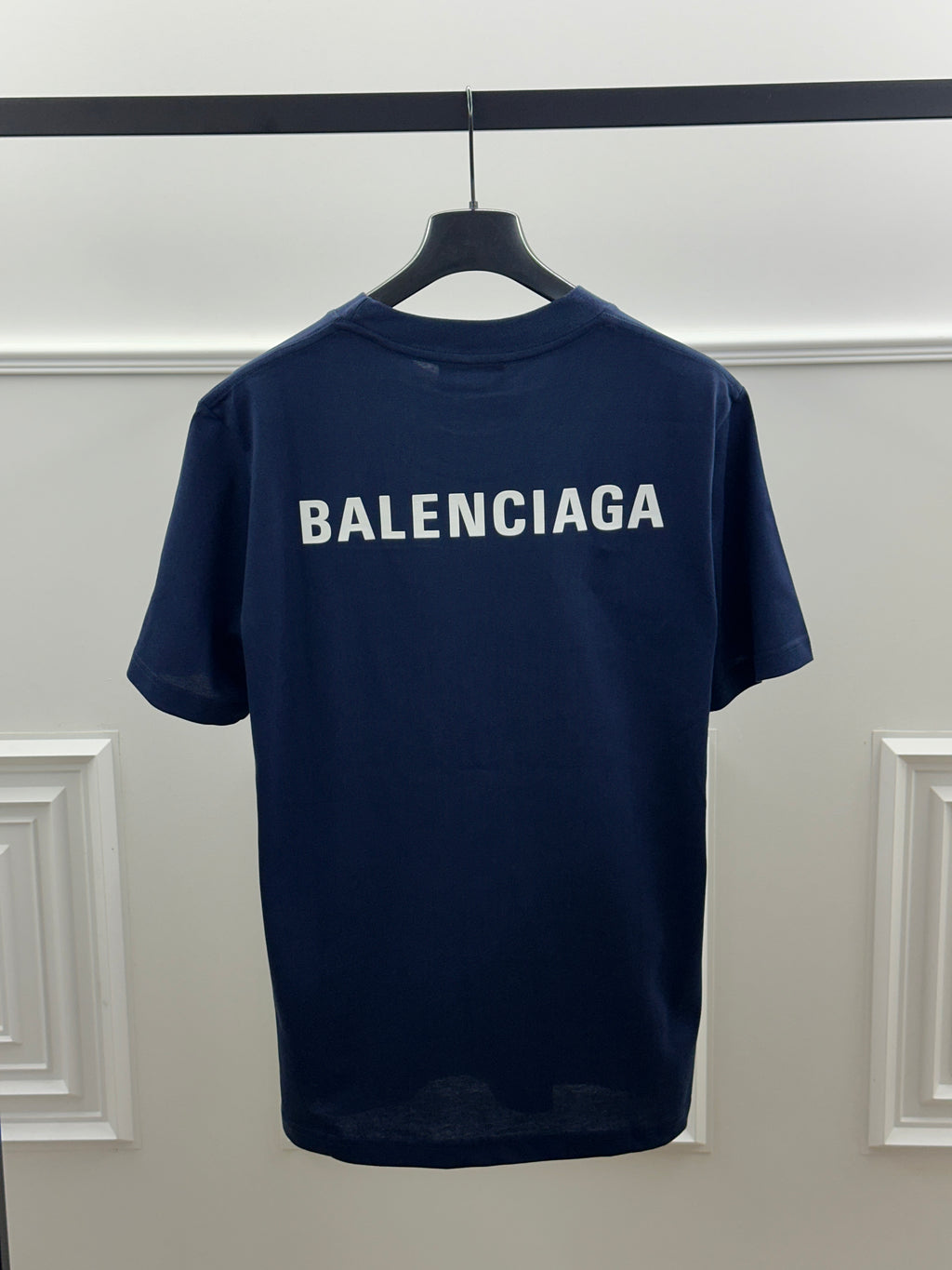 BALENCIAGA T-Shirt Logo Navy