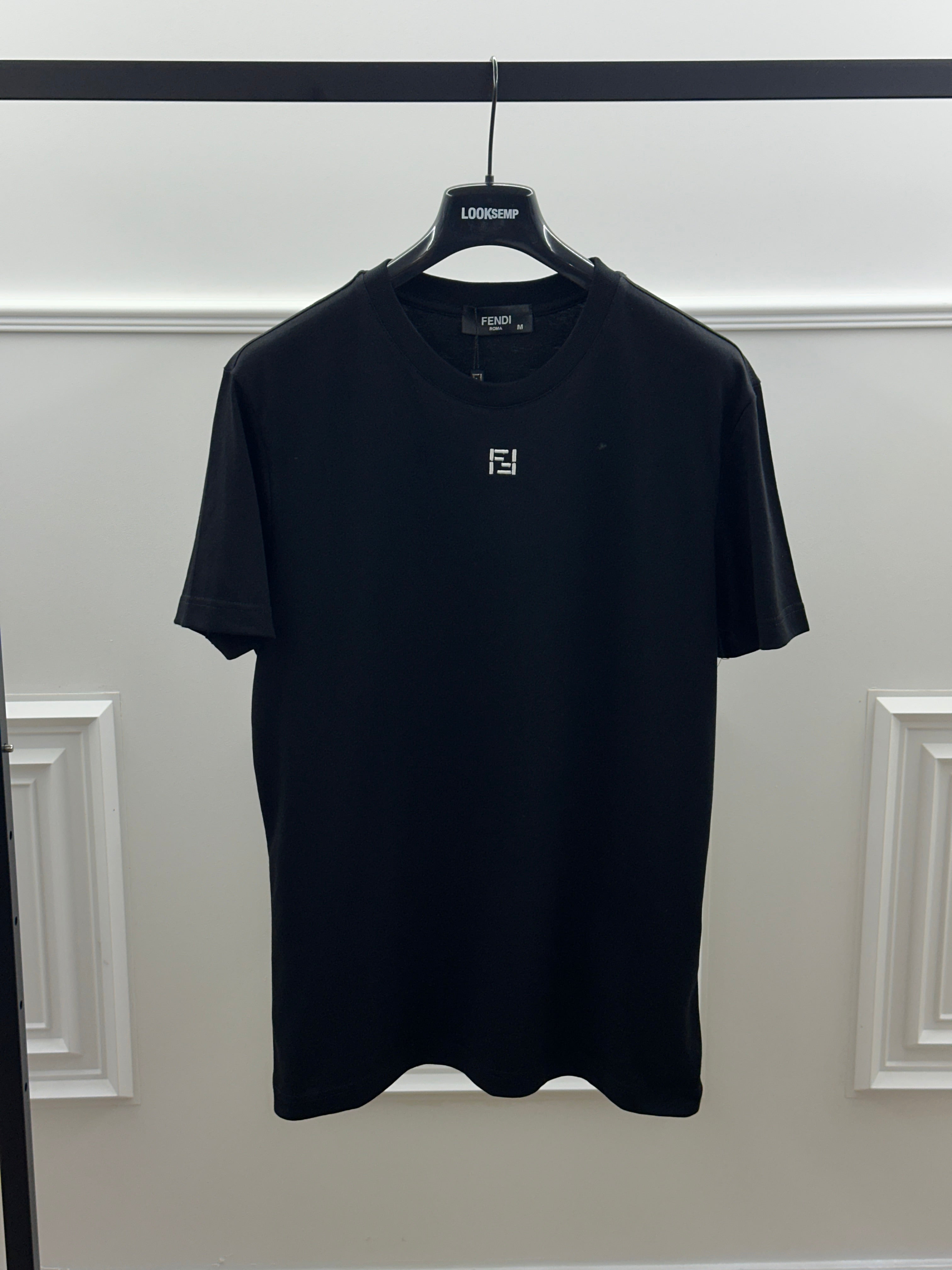 FENDI™ Minimal FF Logo T-Shirt Black Luxury Edition